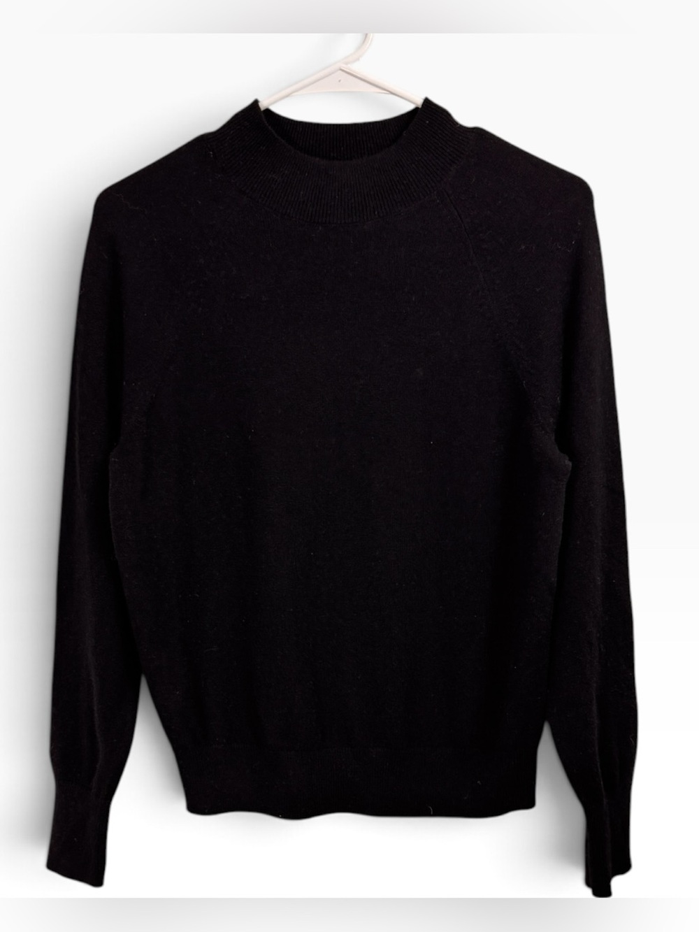 Everlane 100% Cashmere Sweater Size Small Crew Neck Black Luxury Minimalist